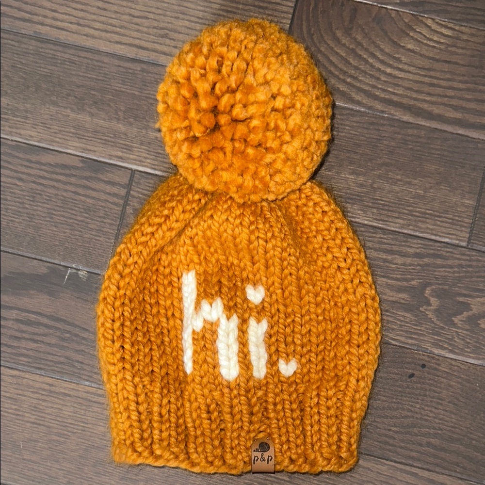 Anthropologie Pine and Poppy knit hat